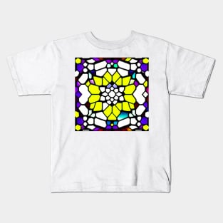 Colorful flower Abstract Patten design  - Classic Vintage Summer Kids T-Shirt